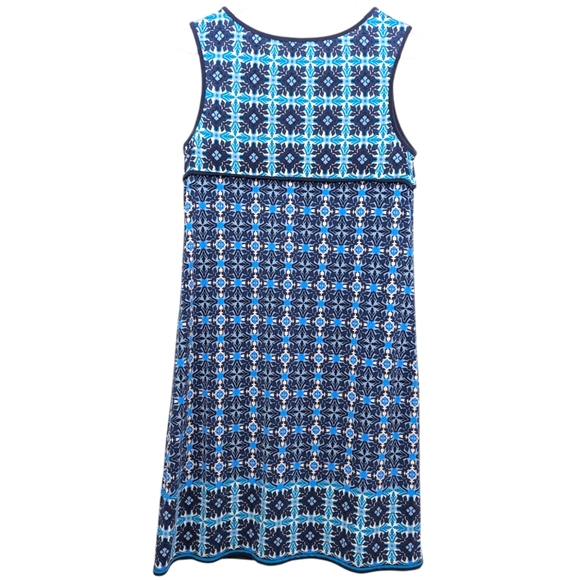 Max Studio Summer Dress Patterned Blue Women's Size Medium - Picture 5 of 5